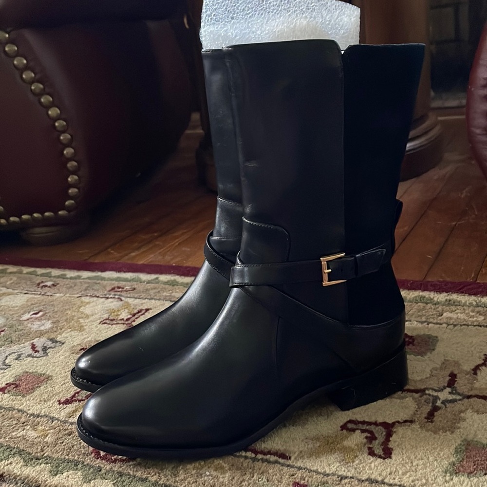 Talbots Genuine Leather Mid-calf Boots